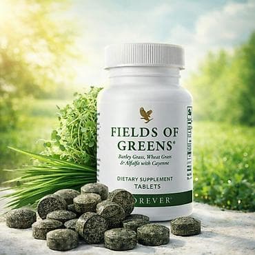 ağ canta: Məhsul: Fields of Greens – bitki mənşəli qida əlavəsi (tabletlər) — 1