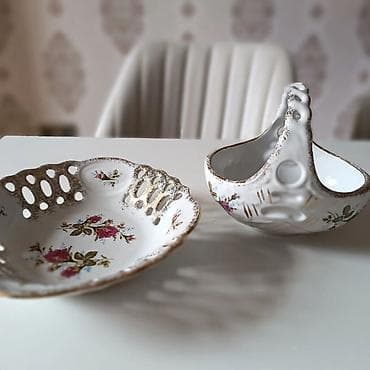 konfet qabi: Qədimi Polşa istehsali meyvə və konfet qabları .Meyvə qabı 55msəbət — 1