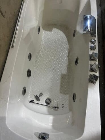 cakkuzi vanna: Hidromasajlı akril vanna - Material: ağ akril korpus, sürüşməyə qarşı — 1