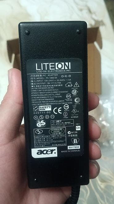 komputer 2ci əl: Acer notbuk adaptoru. Yenidir. Texniki göstəriciləri şəkillərdə — 2