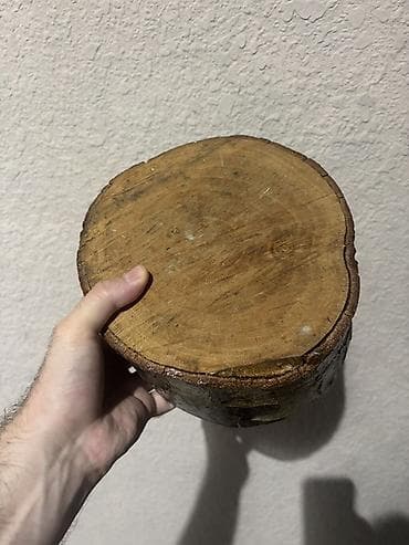 Təbii ağacdan dairəvi kəsik (taxta dilim) - Material: bərk ağac — 3