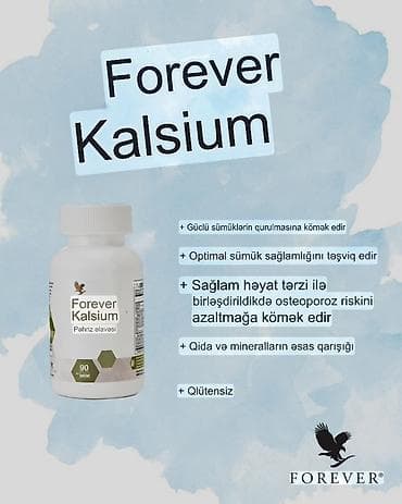 Forever Kalsium – Pəhriz əlavəsi Məhsul təsviri: - Güclü sümüklərin