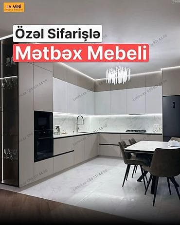 oturaca: Özəl sifarişlə Mətbəx Mebeli – La Mini (Laconic & Minimalism) - — 1