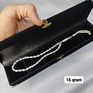 qümüş saat: Gümüş təsbeh kolleksiyası Qrami 11 AzN - Material: gümüş rəngli metal — 5