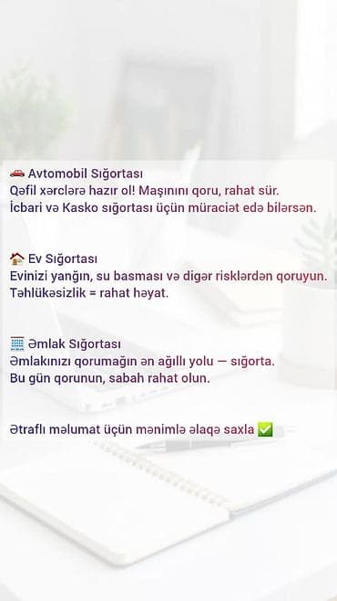 masajist xidmeti: Emlak sıĝortası-Gündelik cemi 0.13 qepik odemekle evinizi 25.000 — 1