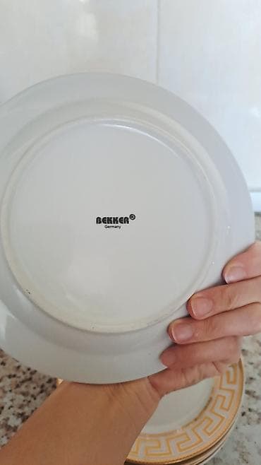 samdan: Boşqablar, 6 ədədli dəst, rəng - Ağ, Keramika, Almaniya — 2
