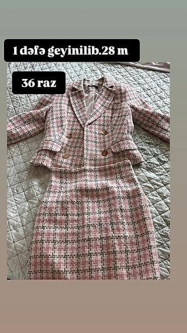des geyimler: Qadın geyimləri paketi - Ağ-açıq rəngli jeans şalvar: XS/S razmer — 2