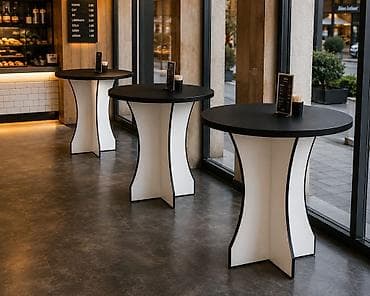 kafe ucun bar: Yumru masa, Açılmayan, Mat laminat, Rusiya, Kredit yoxdur, Pulsuz quraşdırılma — 1