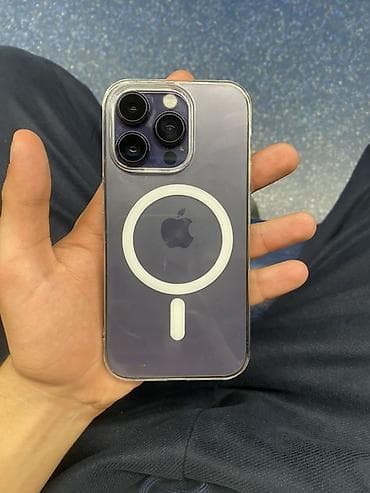 apple mac: IPhone 14 Pro, 256 GB, Deep Purple, Simsiz şarj — 1