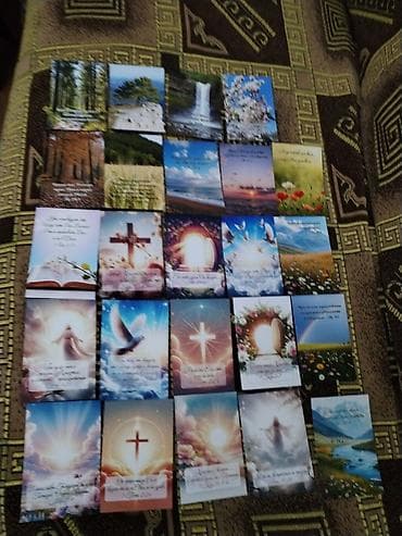 İncəsənət və kolleksiyalar: Məhsul: Müqəddəs Kitab ayələri olan tematik kartpostallar dəsti - — 1