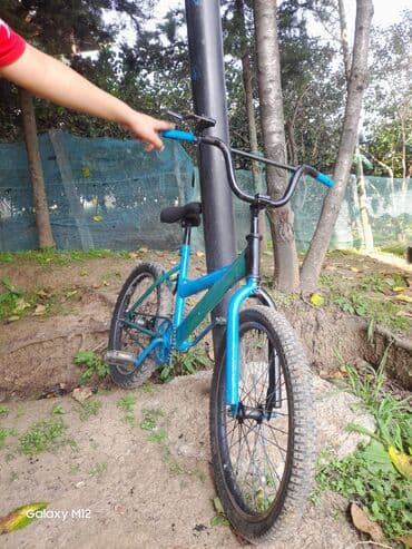 продажа антиквариата в баку: BMX tipli velosiped - Rəng: mavi-yaşıl kombinasiya - Çərçivə: polad — 3