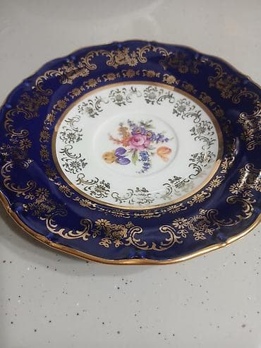 nelbeki: Nəlbəkilər, 6 ədədli dəst, rəng - Göy, Farfor, Çexiya — 3