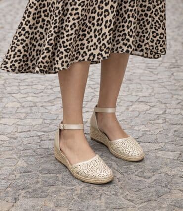 ysl libre qiyməti: Qadın espadril sandal 35 razmer əla vəziyyətdə - Rəng: bej - Üst — 1