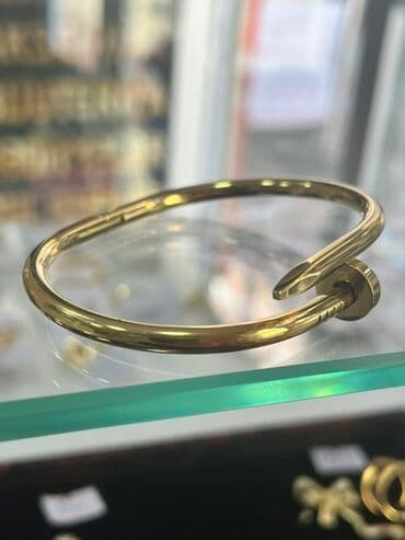 isbartivni desdleri: Tələsin Qızılı rəngdə zərif qolbaq dəsti - Dizayn: Müasir “mismar” — 7