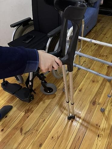 hasalar: Manual əlil arabası + gəzinti çərçivəsi + qoltuqağacı komplekti Əlil — 4