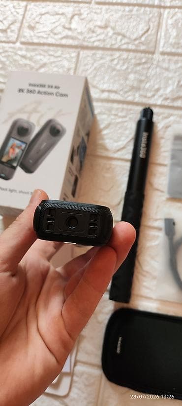 Videokameralar: Insta360 X4 Air - Standard Bundle with selfie stick. İdeal vəziyyətdə! — 5