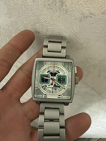 t800 saat: TAG Heuer Monaco tərzində kişi qol saatı - Korpus: kvadrat formalı — 1