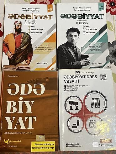 Учебная литература: Ədəbiyyat dərs vəsaitləri
Hər biri 10 azn — 1