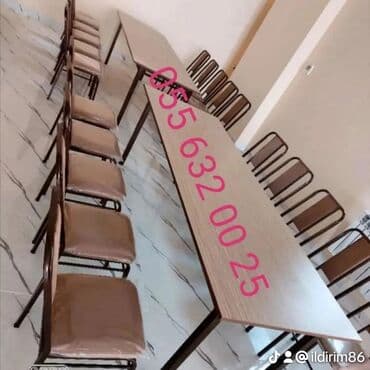 toxunma saplar satisi: Yeni, Kvadrat masa, Açılmayan, Stullar ilə, Metal, Azərbaycan — 7