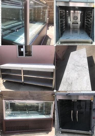 Sirniyyat avadanliqlari satilir Vitrin xaladennik 1800 azn Mərmər stol — 1