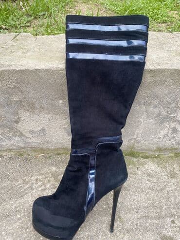 qadın çəkmələri: Ölçü: 37, rəng - Qara, İşlənmiş — 1