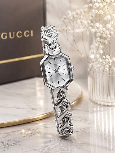 swatch saati: GUCCI qadın qol saatı – zərif zəncirvari qolbaq dizaynı və — 6