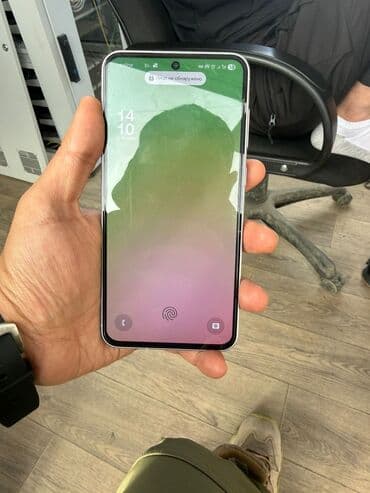 samsun a56: Samsung Galaxy A56, 256 ГБ, цвет - Белый, Две SIM карты, Face ID, Сенсорный — 1