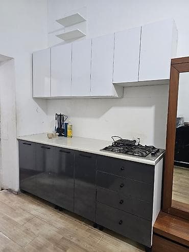 mətbəxt şkafı: Açar sözlər: mətbəx mebeli, asma dolablar, alt tumba, qaz ocağı üçün — 1