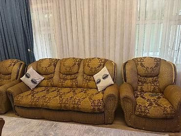 Klassik divan, 2 kreslo, Divan, Açılan