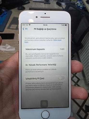 iphone 6s barter: IPhone 8, 64 GB, Qızılı, Barmaq izi — 2