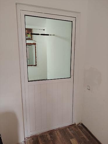 Alminiyum balkon/qapı sistemi - Material: ağ PVC profil - Dizayn