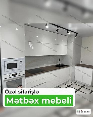 Özəl sifarişlə hazırlanmış müasir mətbəx mebeli. - Dizayn — 1