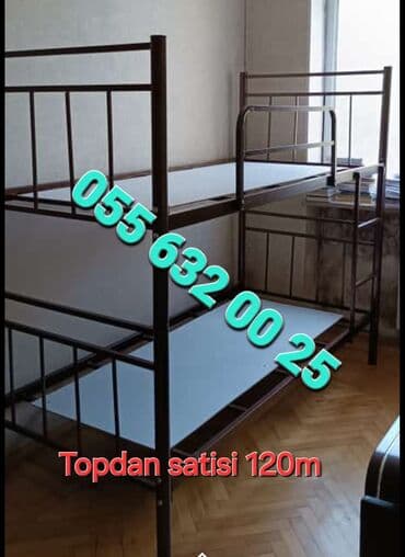 dəmir carpayı: Yeni, Təknəfərlik çarpayı, Bazasız, Matrassız, Siyirməsiz, Azərbaycan — 1