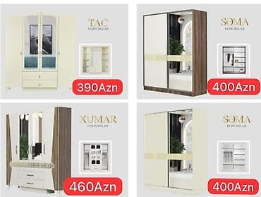 paltar şıkafı: 390 azndan baslayan kupe dolab modelləri: Fabrik istehsalı mebellərin — 1