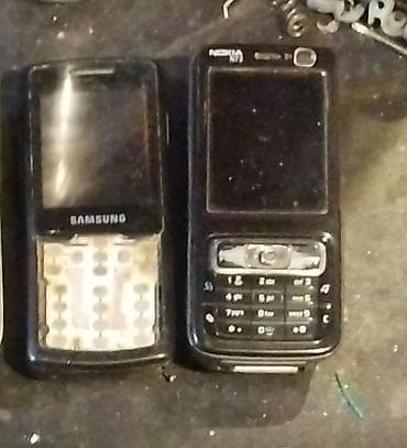 Kolleksiya üçün köhnə mobil telefonlar dəsti. - Modellər: Samsung