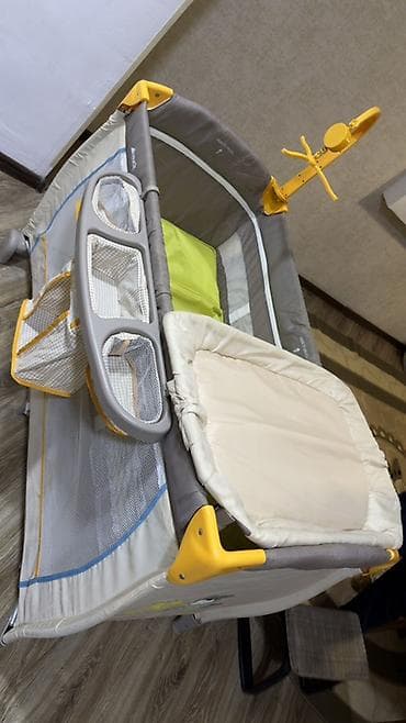 nefes alan ayi: Hauck “Fun for Kids” körpə üçün qatlanan maneyçik/uşaq beşiyi - — 4