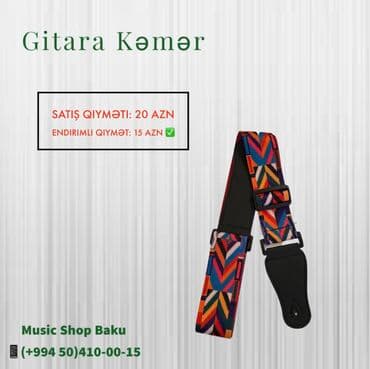 Gitara Kəmər Satış qiyməti: 20 azn Endirimli qiymət: 15 azn ✅