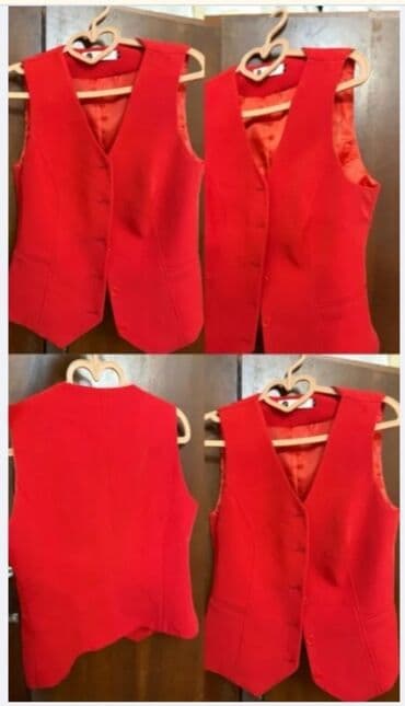 Çimərlik geyimləri: Jilet, M, rəng - Qırmızı — 1