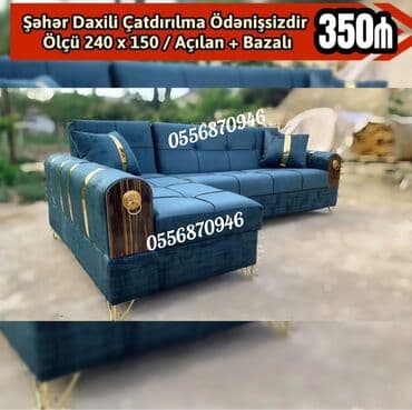 mətbəx bu: Künc divan, Yeni, Açılan, Bazalı, Parça, Şəhərdaxili pulsuz çatdırılma — 3