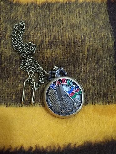 cccp saat: TƏCİLİ SATILIR Kişi üçün klassik cib saatı – BAKU temalı - Mexanizm — 7