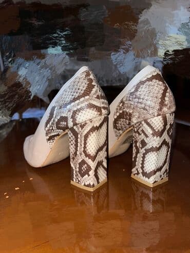 qadin pencekleri: Tuflilər, Ölçü: 40, rəng - Bej, İşlənmiş — 4