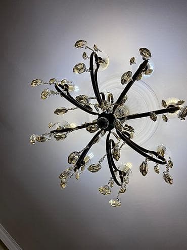 Картины и портреты: Люстра, 8 ламп, Металл — 2