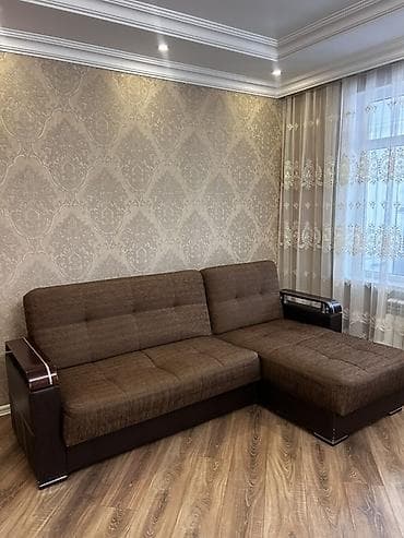 divan: Künc divan, İşlənmiş, Bazalı, Parça — 3