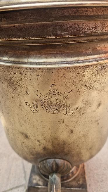 Antik mis samovar – Tula istehsalı - Material: mis/bronz ərintisi -