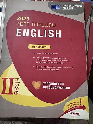 Velosiped ehtiyyat hissələri: İngilis dili Testlər 11-ci sinif, DİM, 2-ci hissə, 2023 il — 3