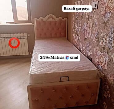 складная кровать трансформер: Yeni, Təknəfərlik çarpayı, Bazalı, Matras ilə — 1