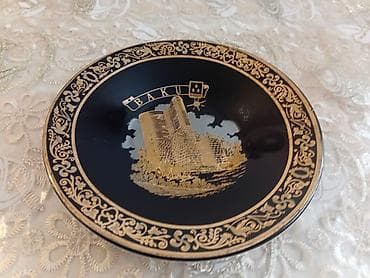 qaqa profil sekilleri: Boşqablar, 1 əd, rəng - Qara, Farfor, Çexiya — 1