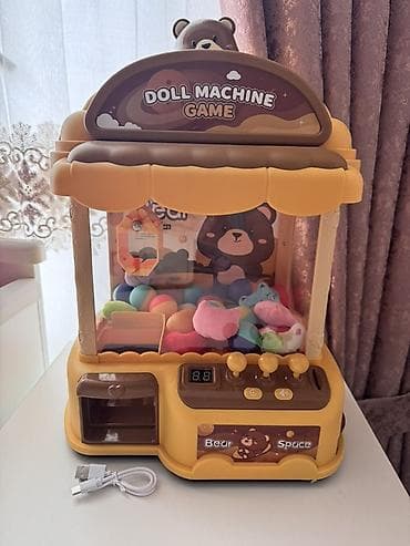 Oyun dəstləri: Uşaq üçün “Doll Machine Game” mini kran aparatı - Rəng: sarı-qəhvəyi — 1