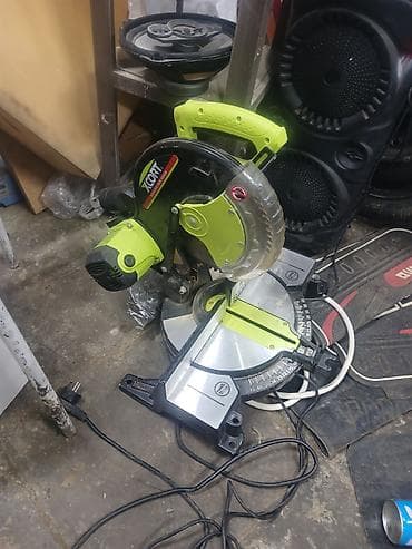 ucuz kask: Son qiymetidi. Ryobi KORT elektrikli gönye mişarı - Güclü şəbəkə ilə — 1