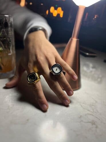 механические часы в баку: Kişilər üçün qutulu dizaynlı halqa-saatlar (ring watch) – 2 model: - — 12